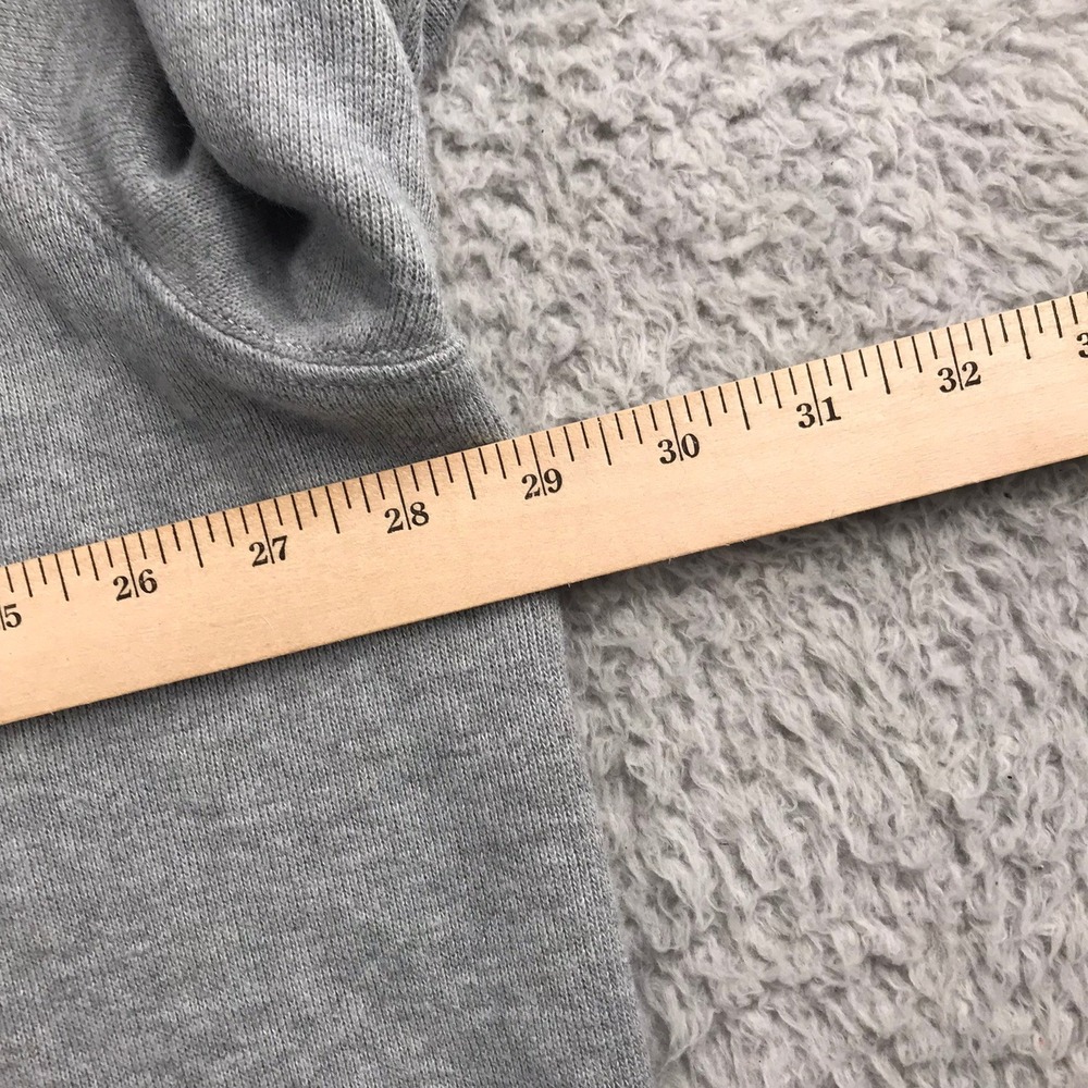 Polo Ralph Lauren 1/4 Zip Pullover Mens 2XB Gray Cotton Navy Pony Logo Sweater - Picture 9 of 10